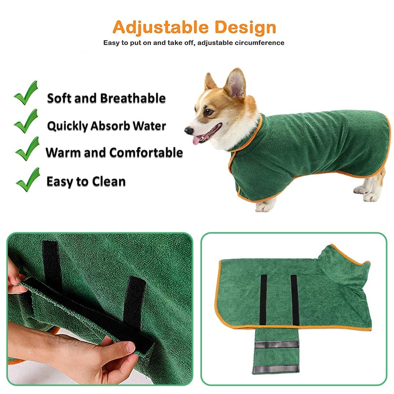 RuffRobe™ - Super Absorbent Pet Bathrobe