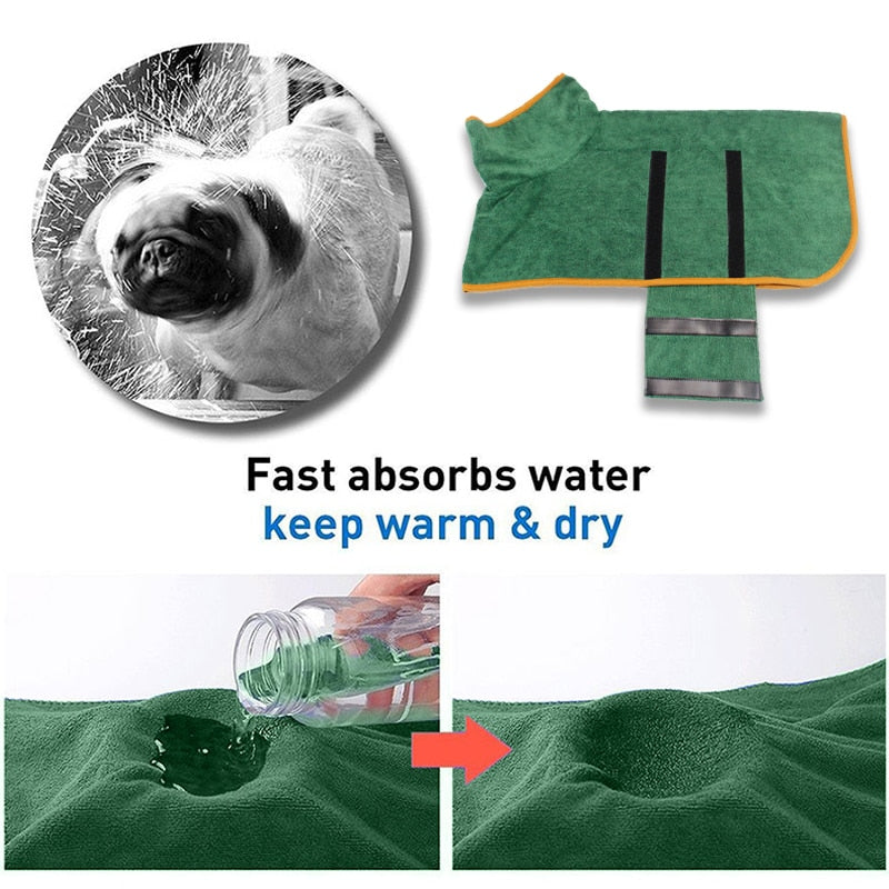 RuffRobe™ - Super Absorbent Pet Bathrobe